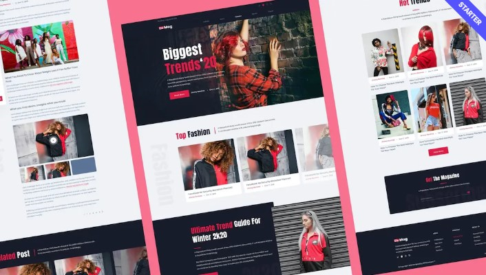 fashion and beauty website templates