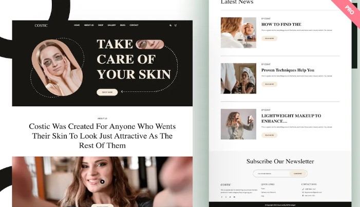 fashion and beauty website templates