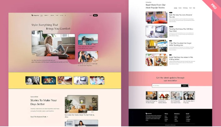 fashion and beauty website templates