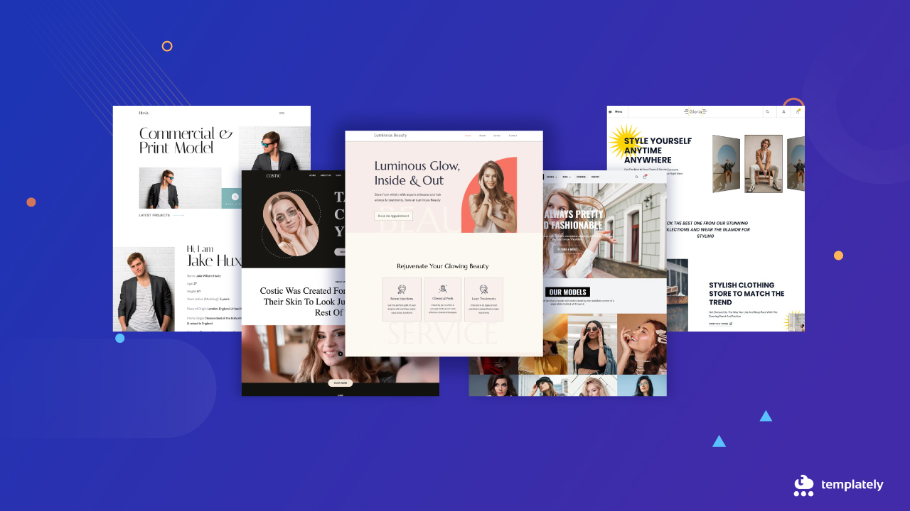 fashion and beauty website templates