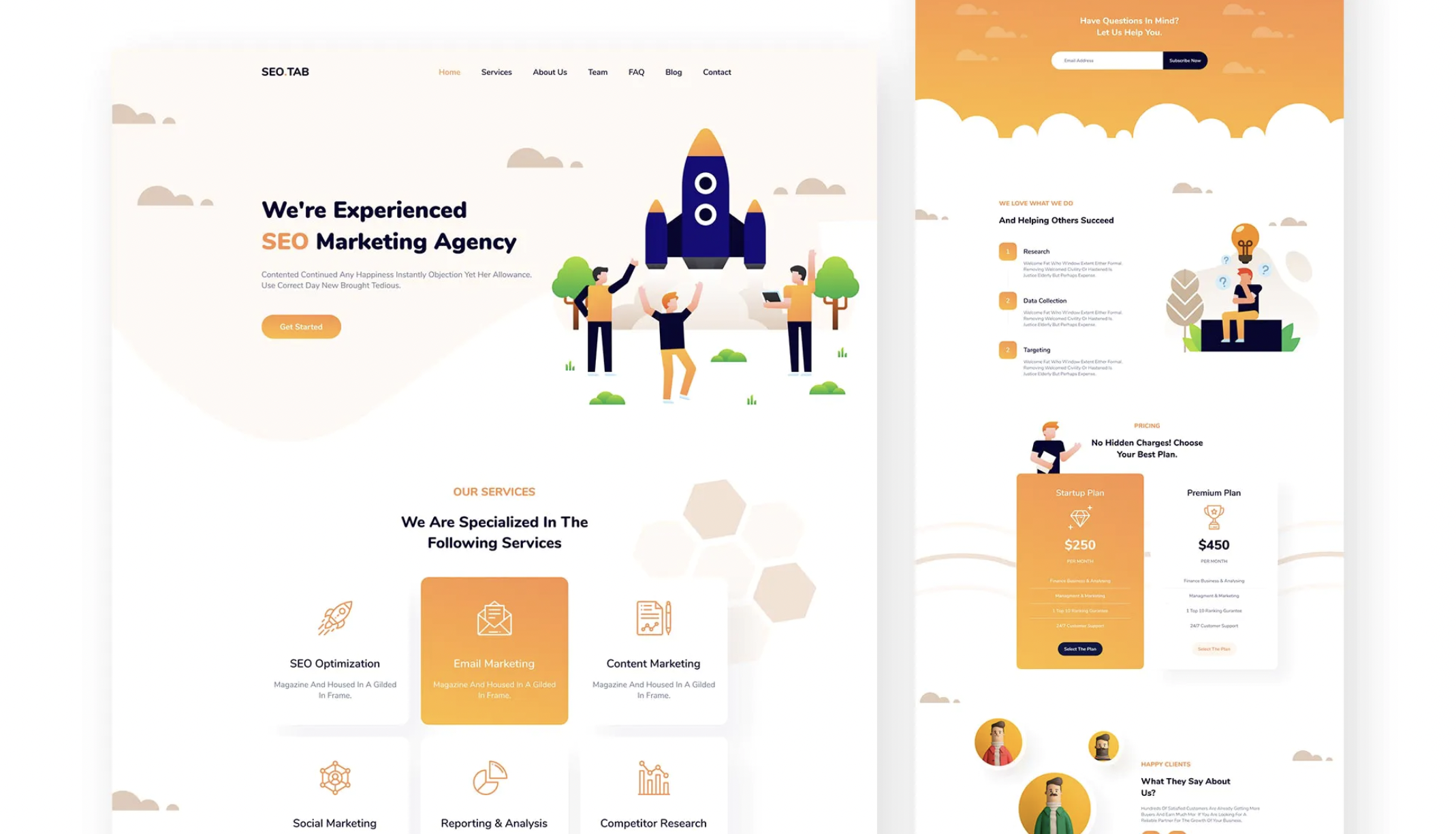 Marketing Agency WordPress Templates 