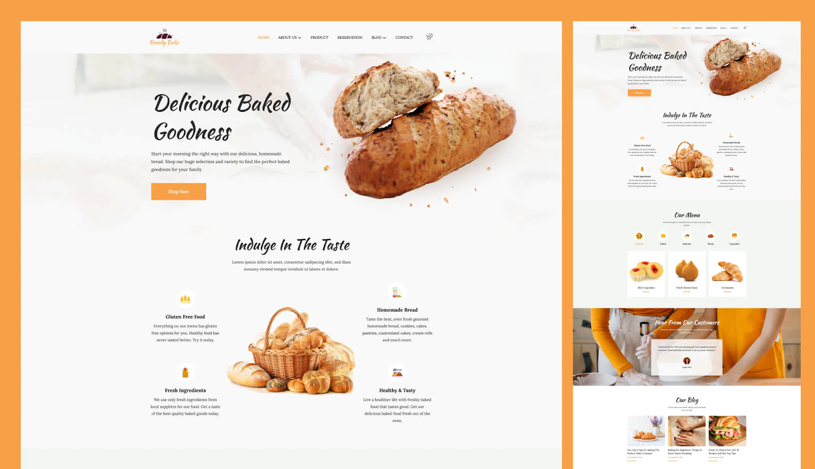 Restaurant Website Templates