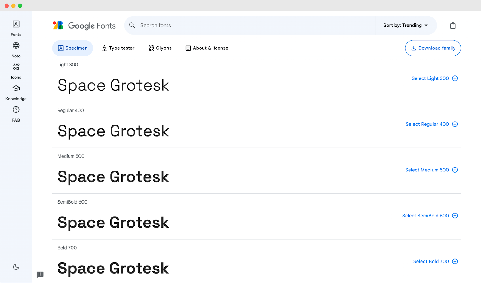 Best Web Fonts - Space Grotesk