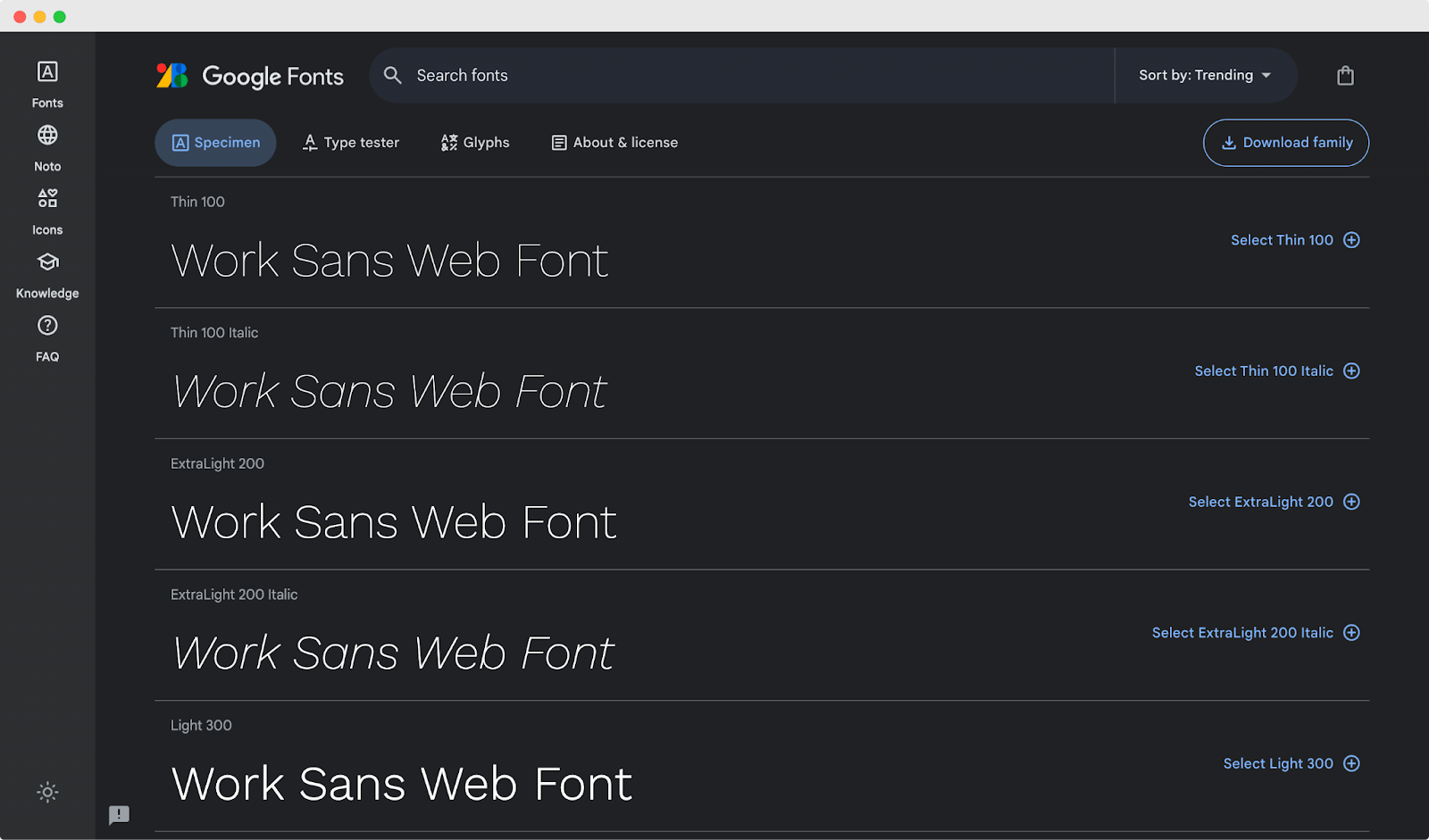 Best Web Fonts - Work Sans