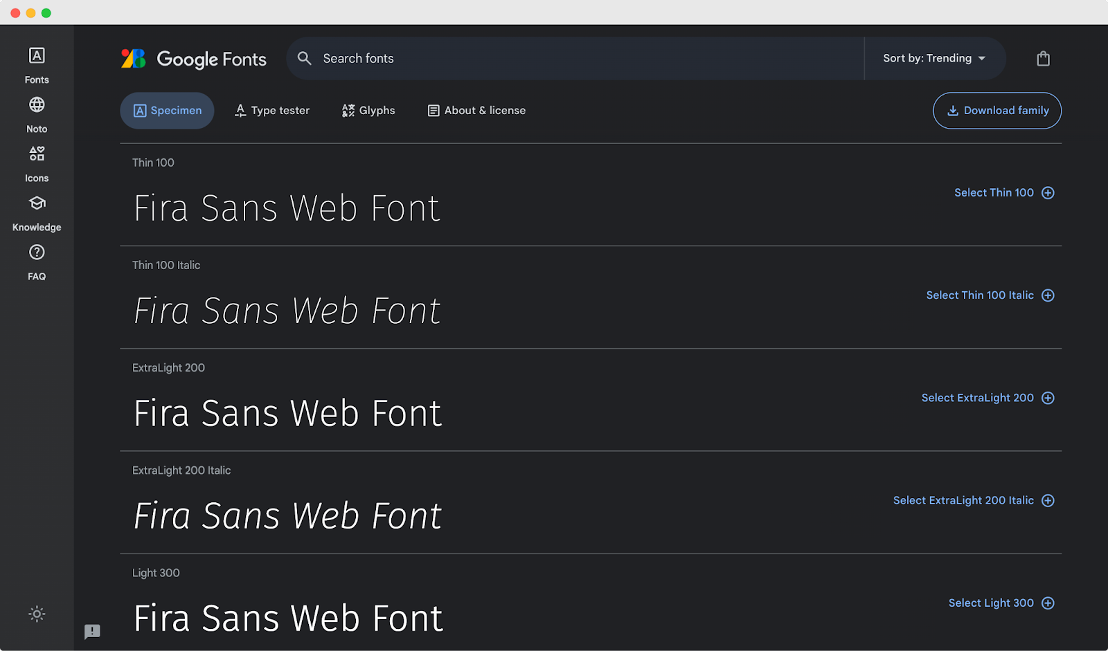 Best Web Fonts - Fira Sans
