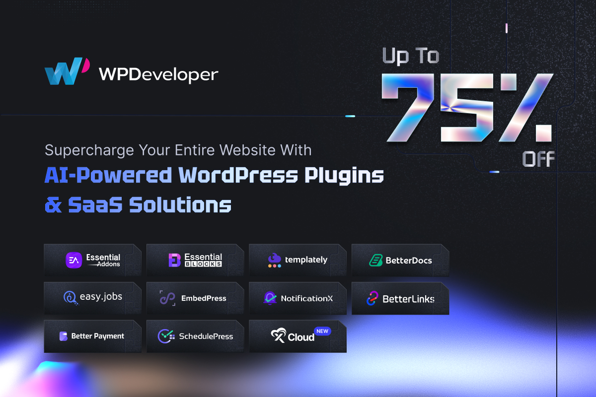 WPDeveloper all products deal