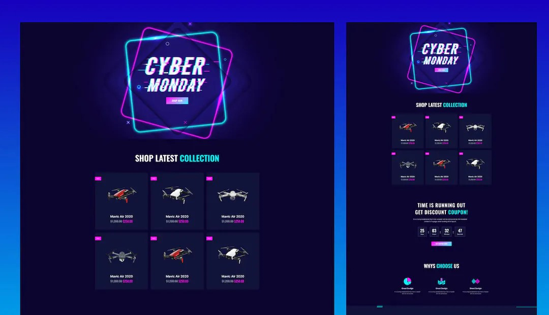 WordPress Cyber Monday Templates