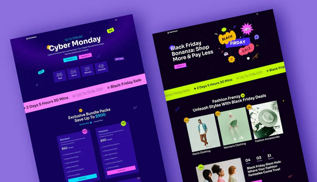 WordPress Cyber Monday Templates
