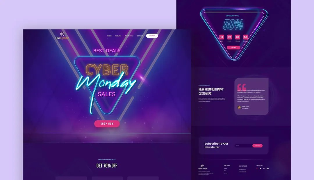 WordPress Cyber Monday Templates