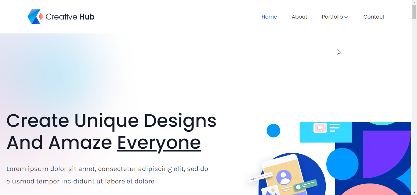 Creative Hub - Design Studio Block Template For Gutenberg
