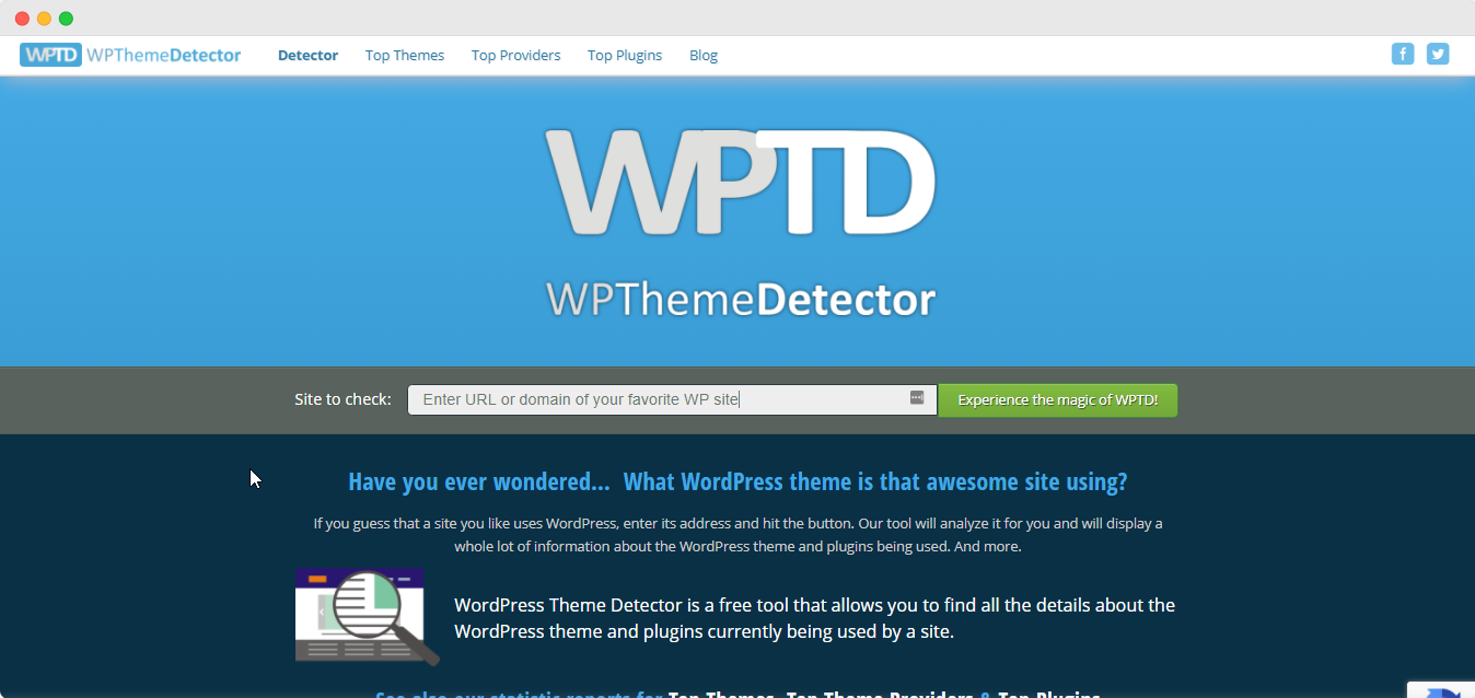 WordPress Theme Detector