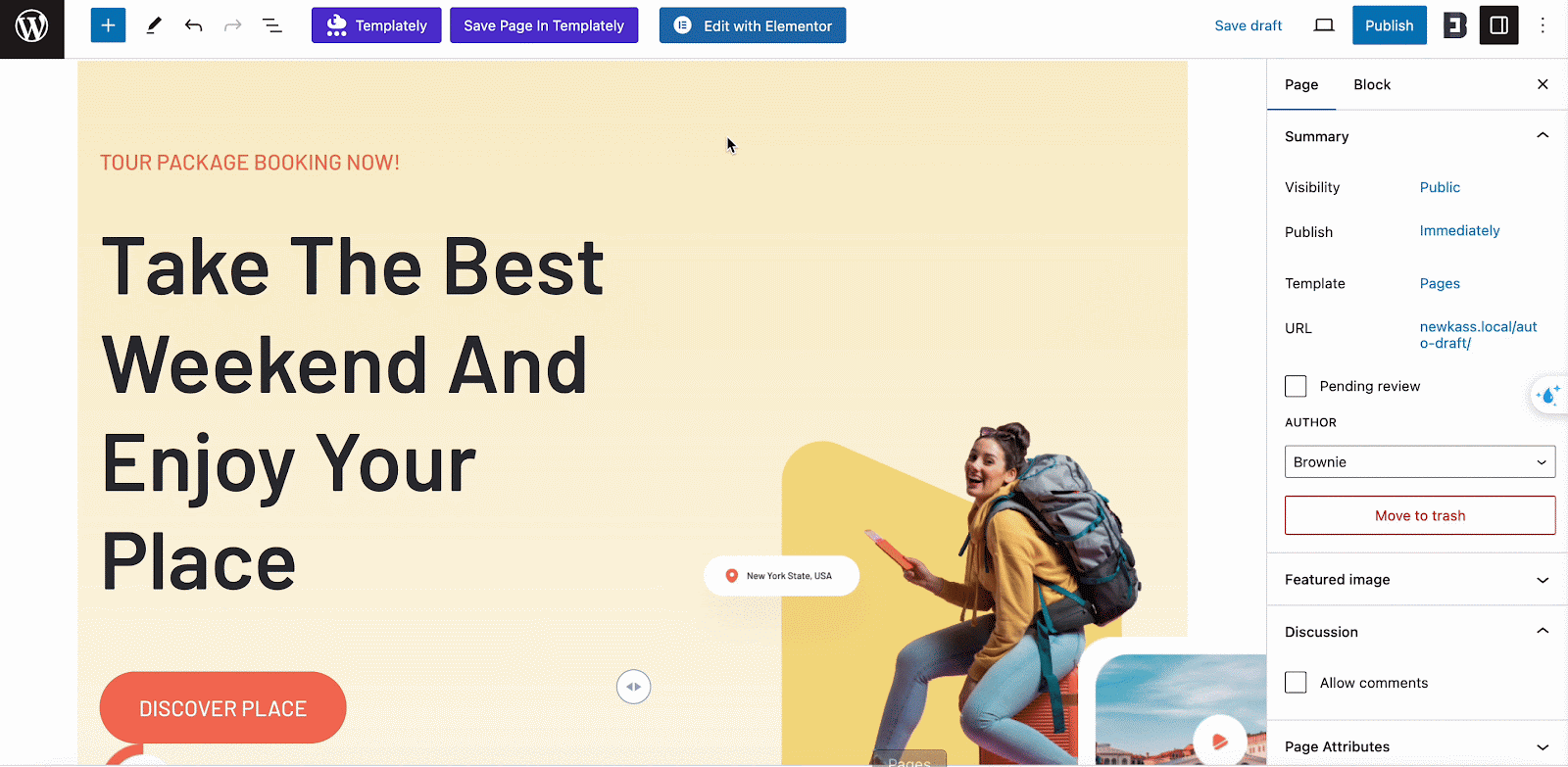 Travel Agency Website Without Coding for FREE