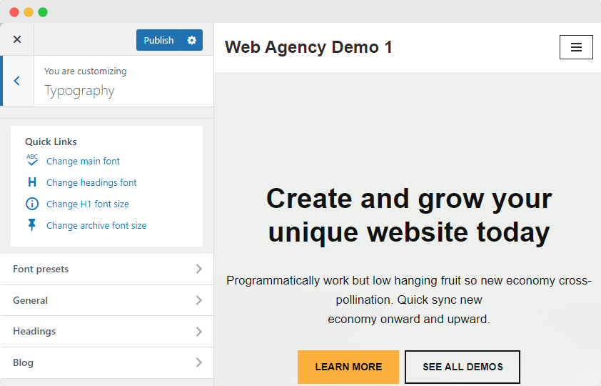Change Fonts in Your WordPress Website