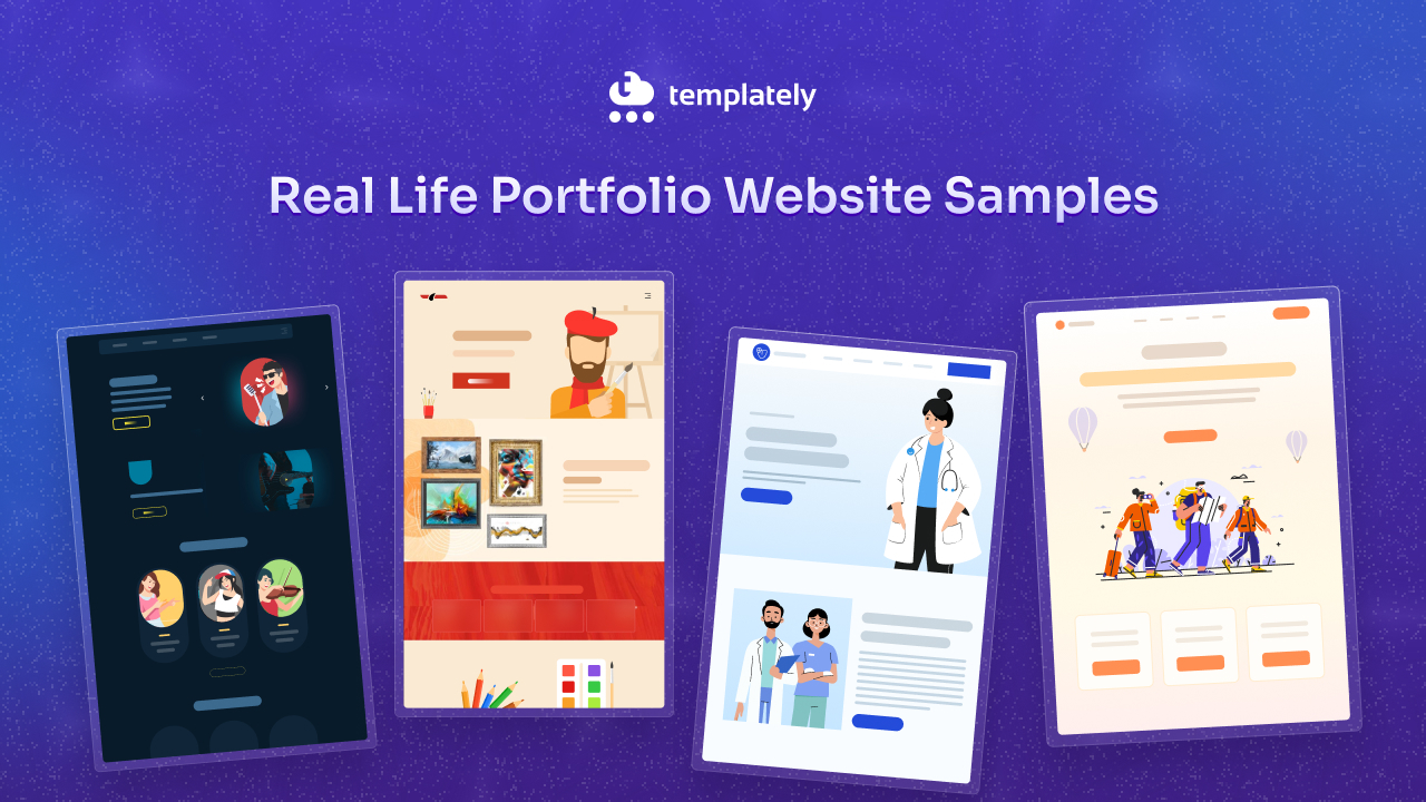 real life portfolio website samples