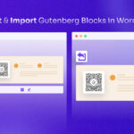 Export and import Gutenberg block