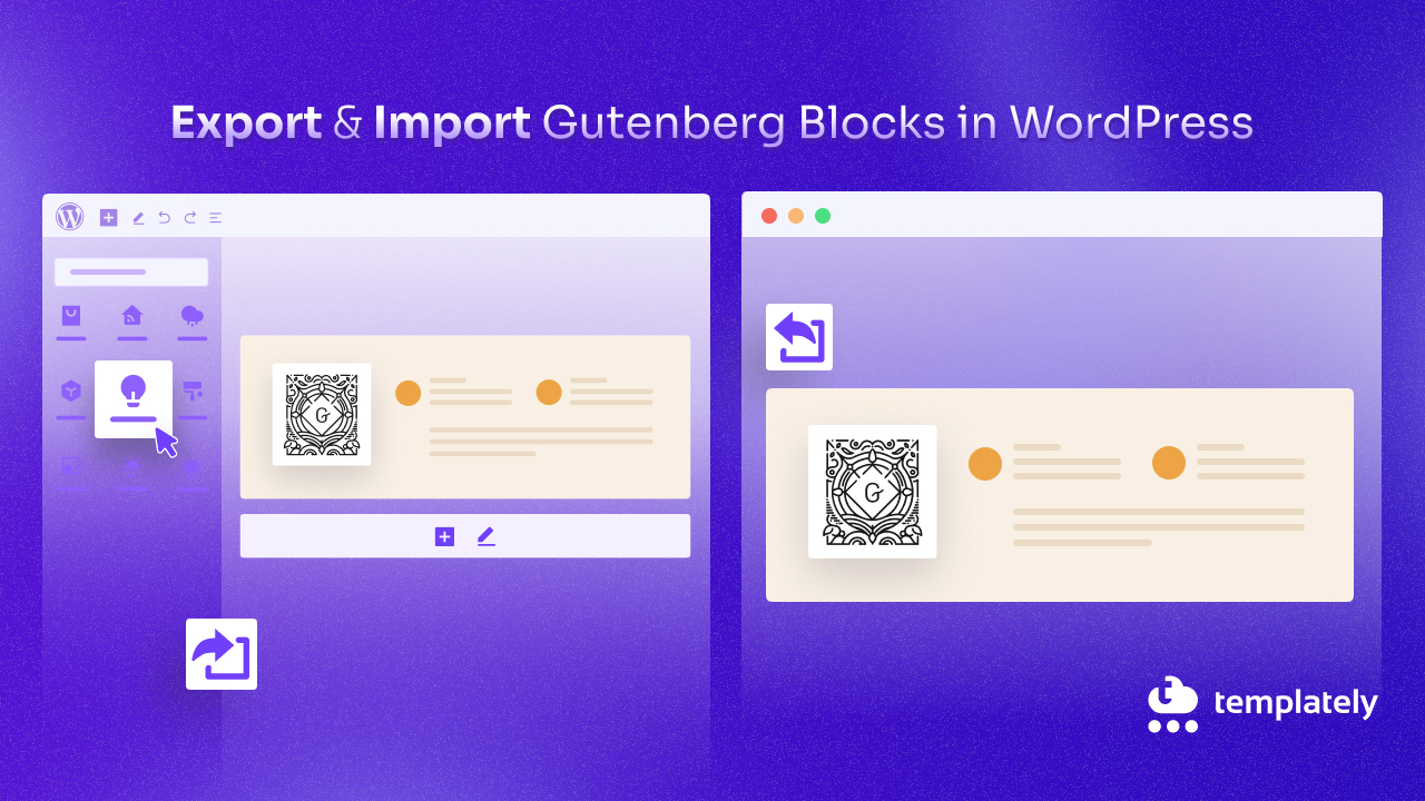 Export and import Gutenberg block