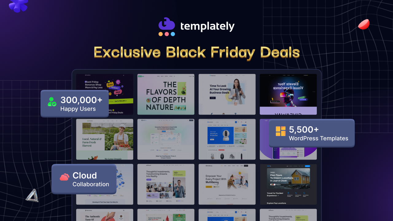 WordPress Black Friday deals on Templately