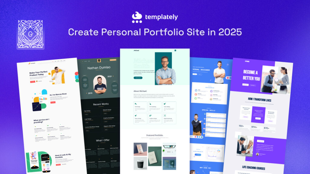 Learn how to create personal portfolio site with Gutenberg ready templates and get yourself ready for 2025.