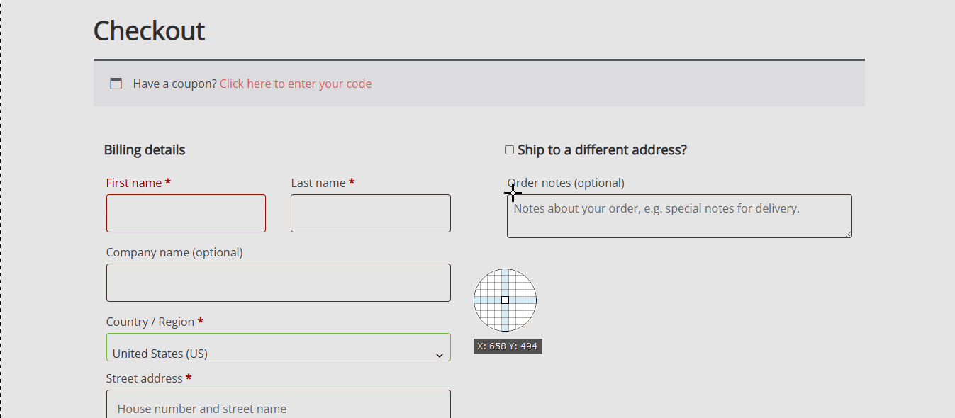 Checkout Page