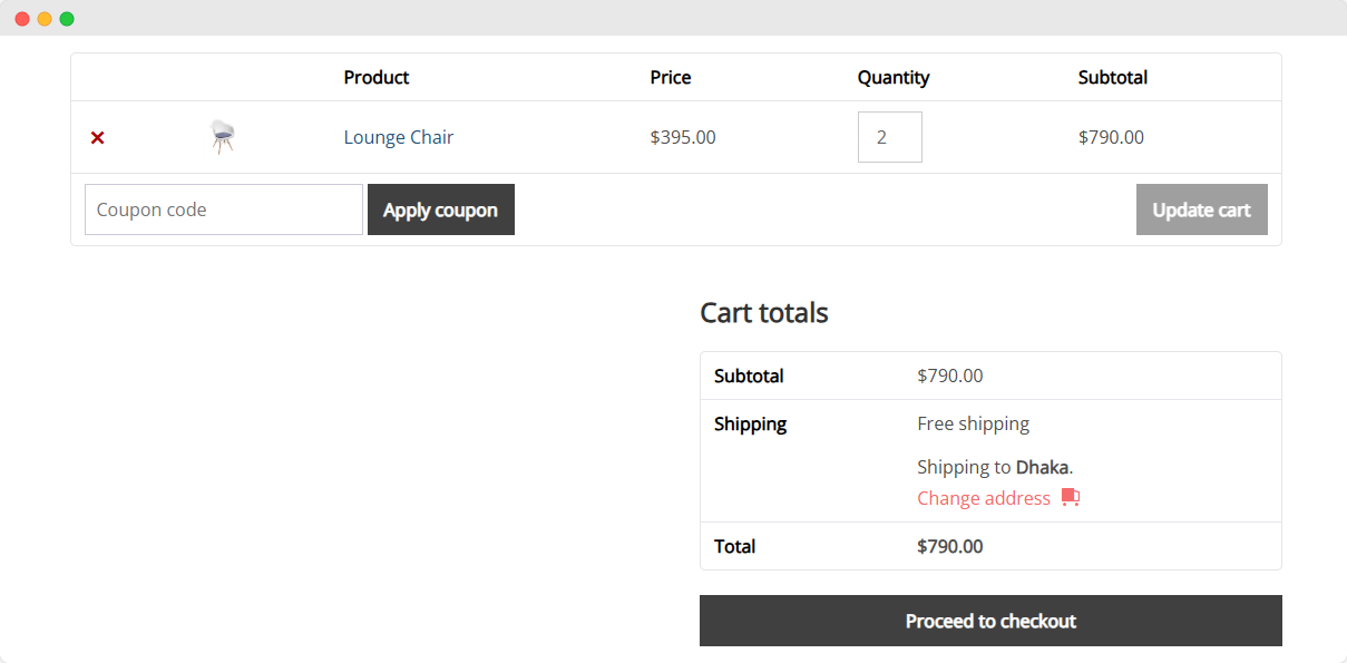 Add Cart Page