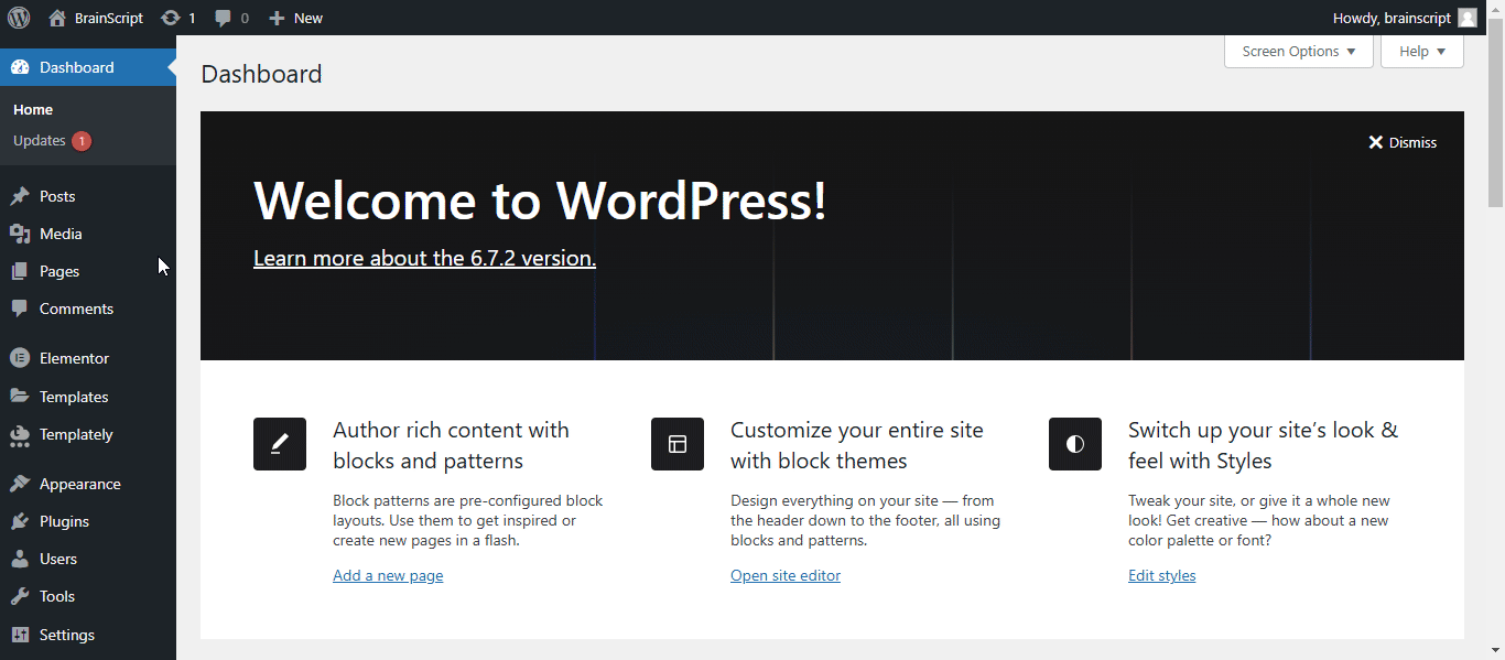 Add new page in the website
