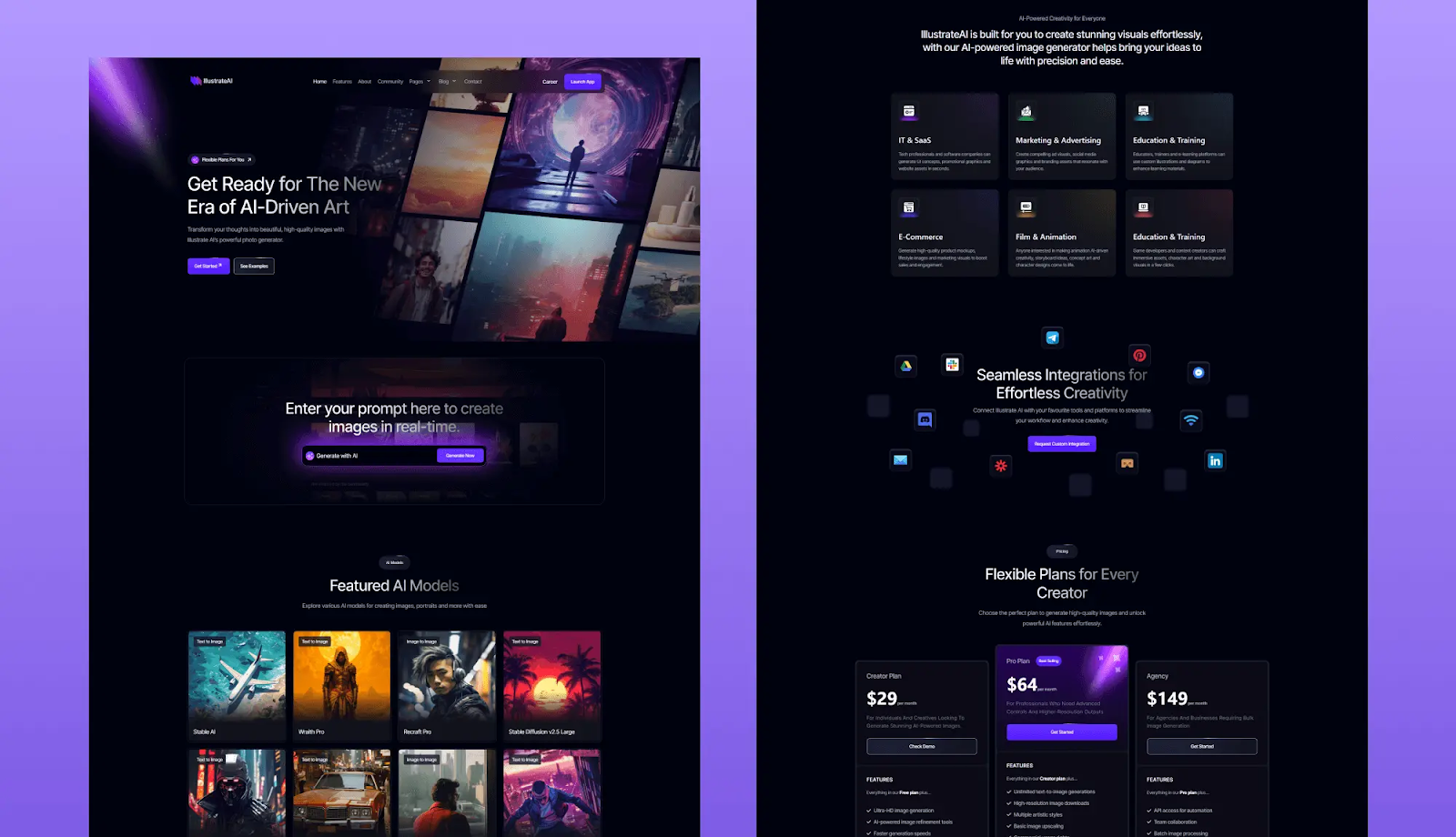 Elementor AI Photo Creation Template