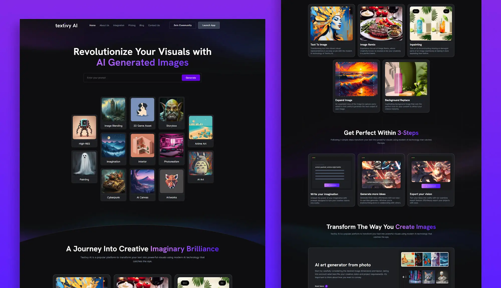 AI SaaS Website Template