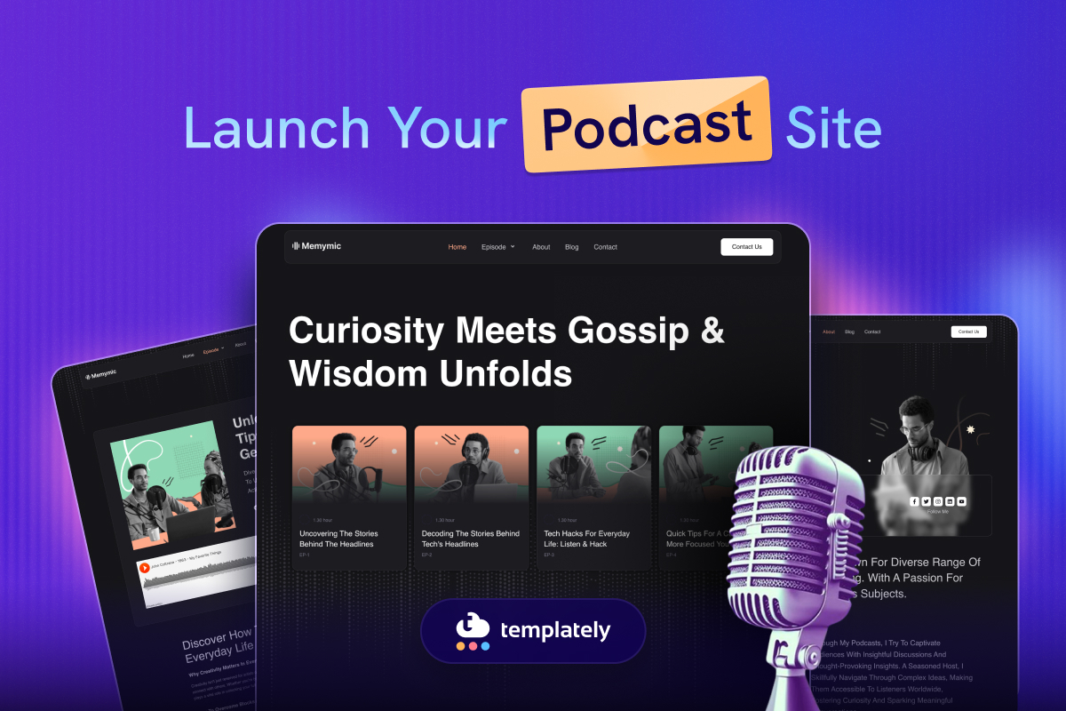 Launch Your Podcast Website with Memymic
