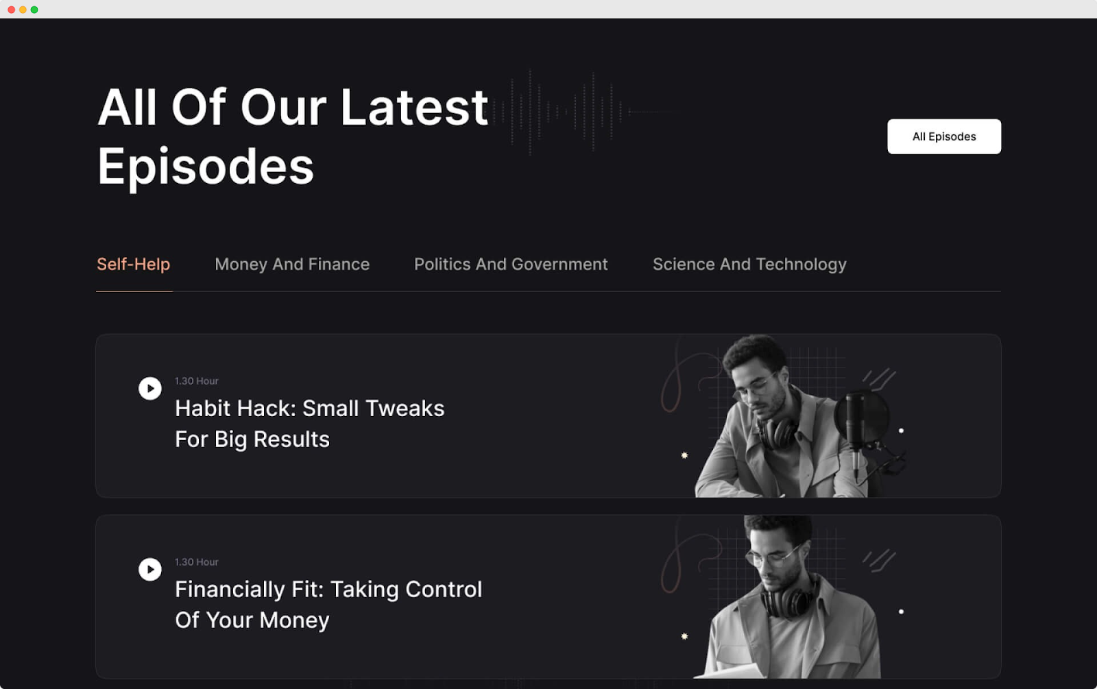 Episodes- Podcast Template