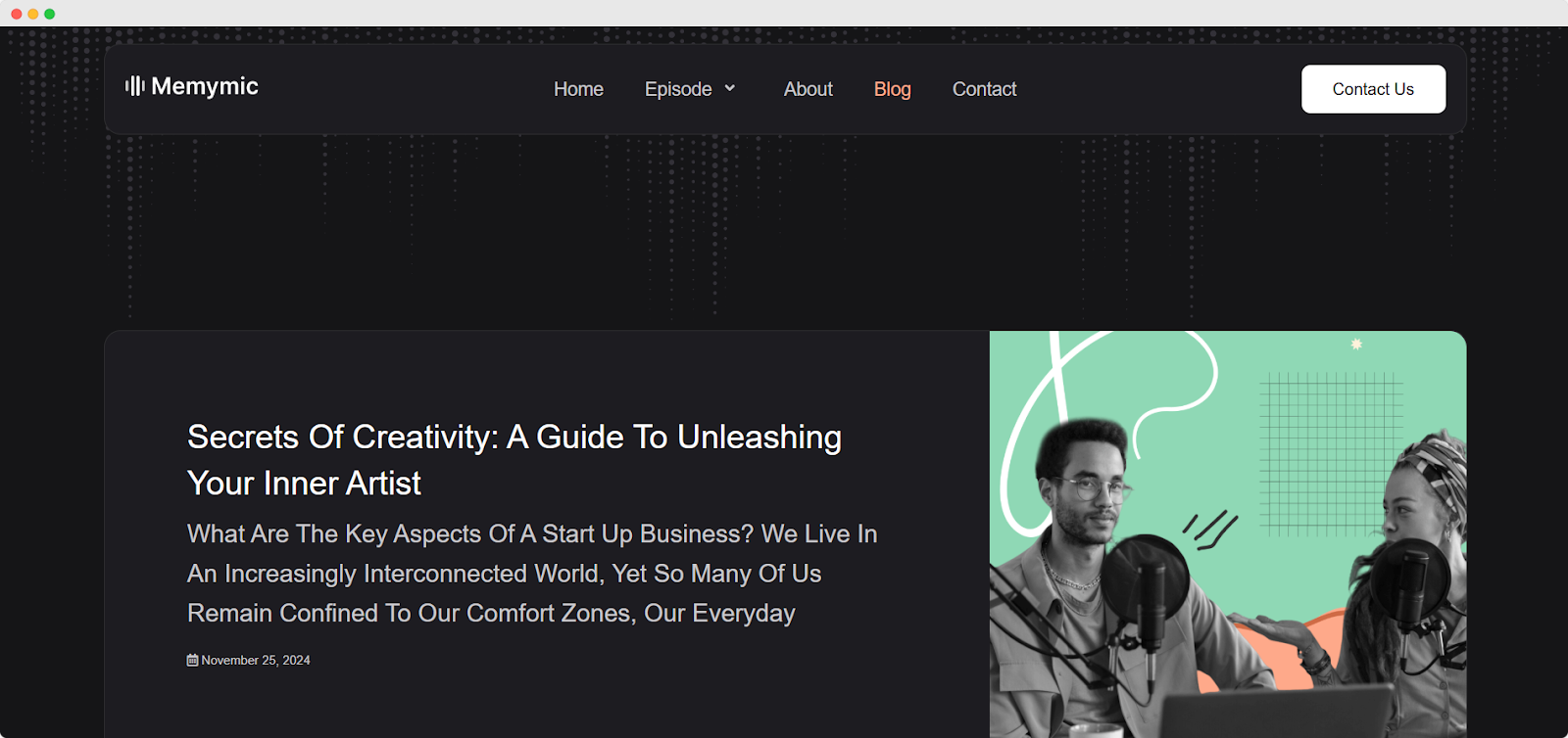Blog- Podcast Template