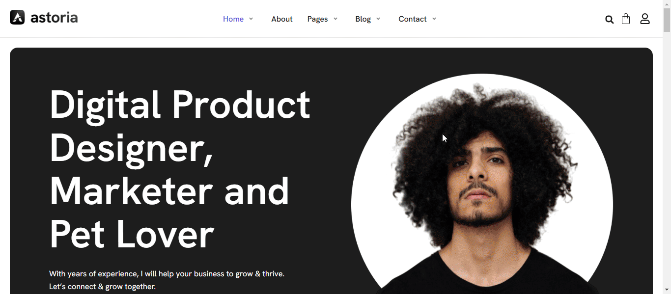 Portfolio website template