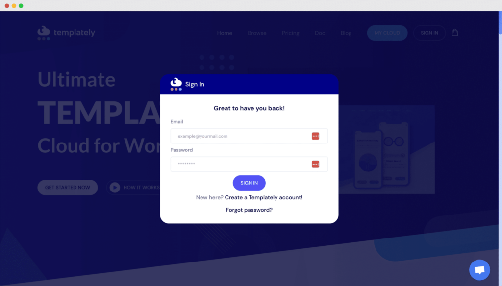 How Does The Templately Full Site Import Work (All Details)? 2 Login to Your Templately Account