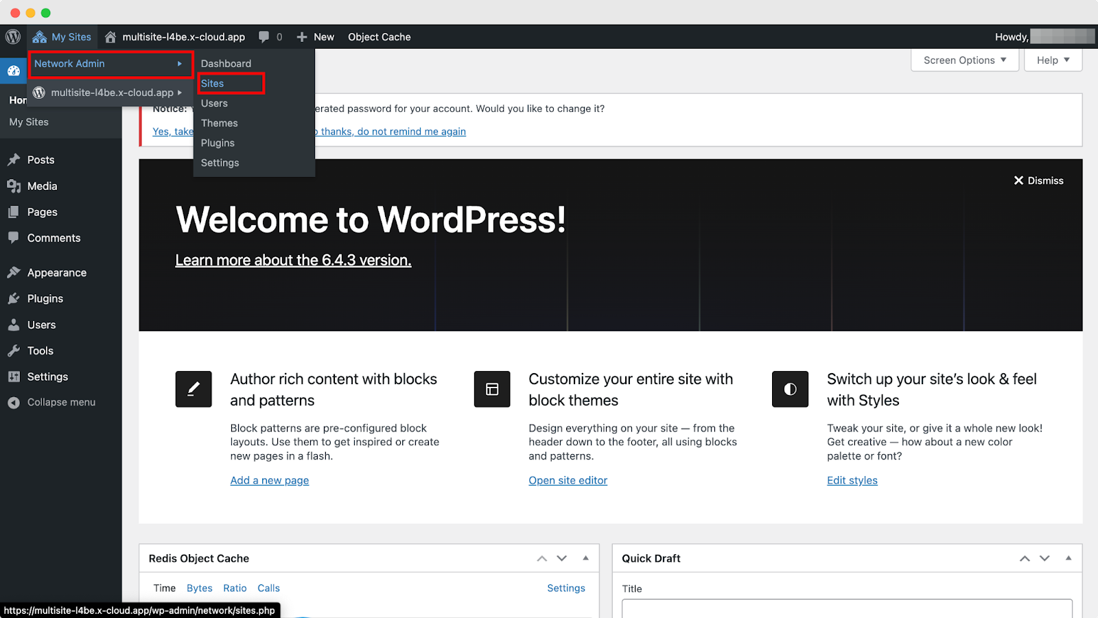 Network Admin Sites