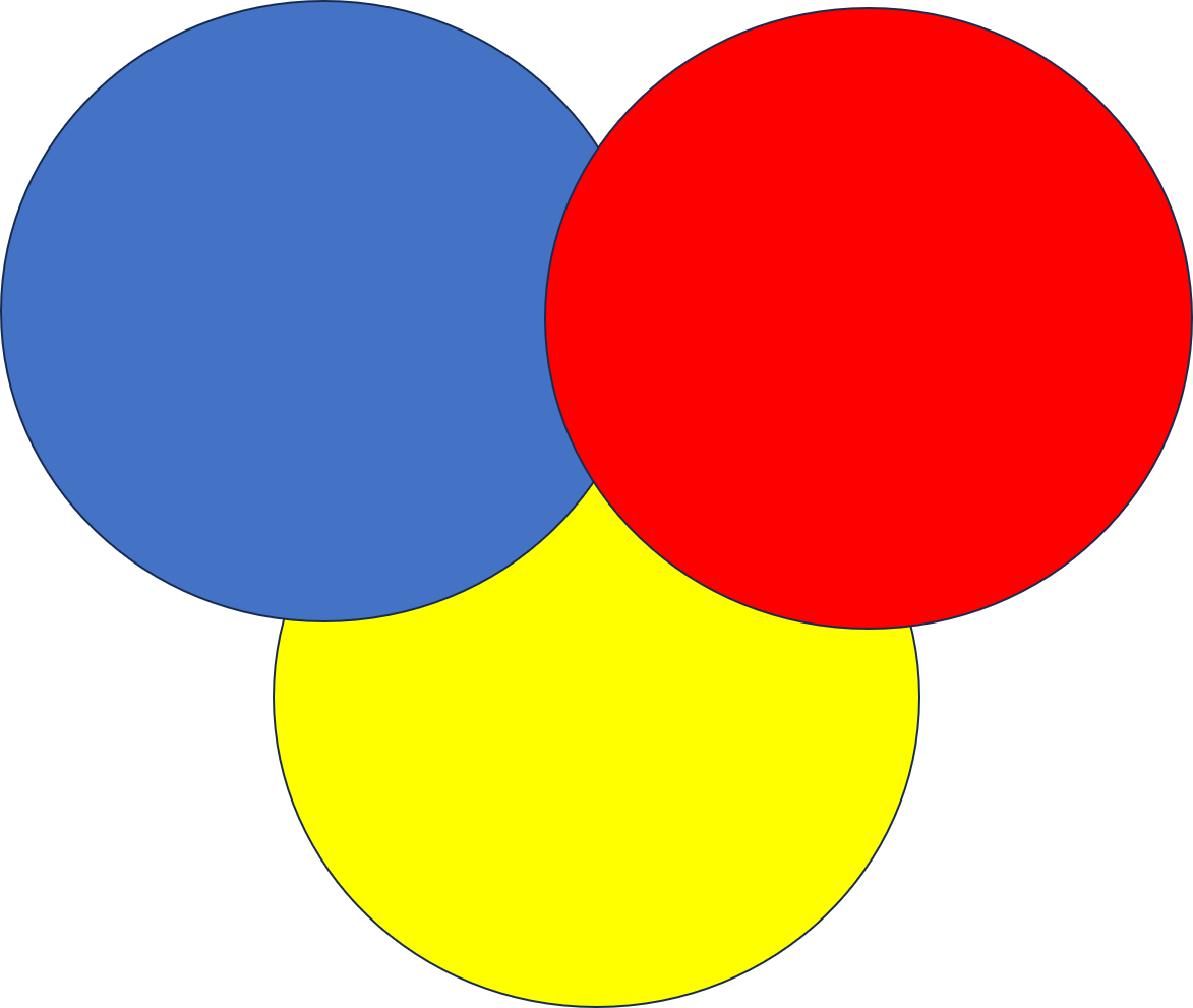 Three primary colors