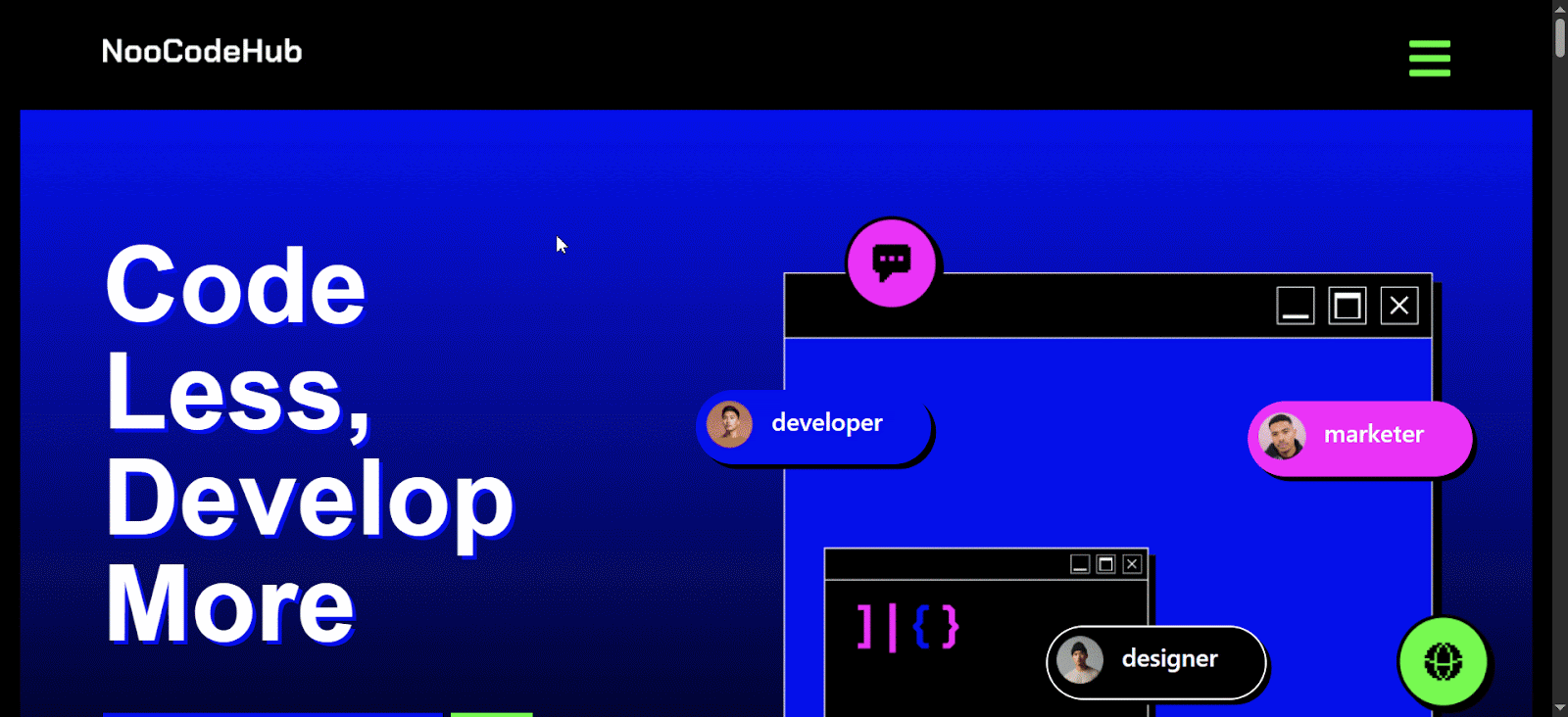 Parallax scrolling