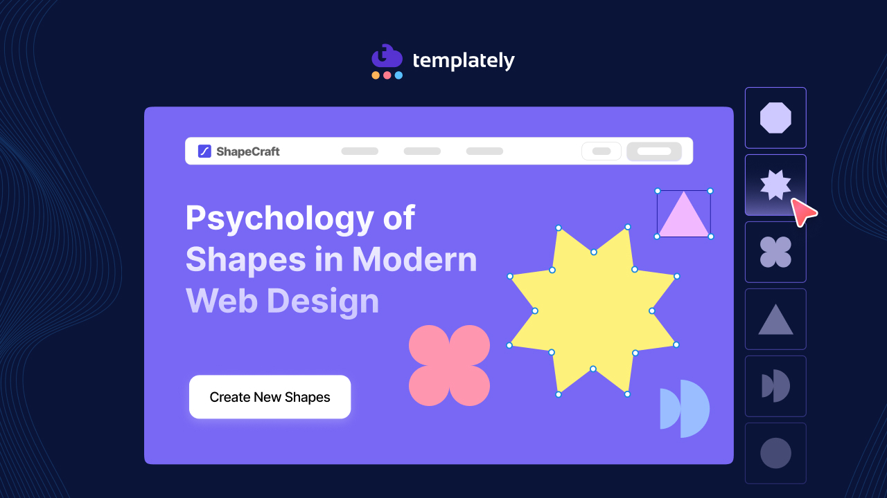 Shape psychology in modern web design