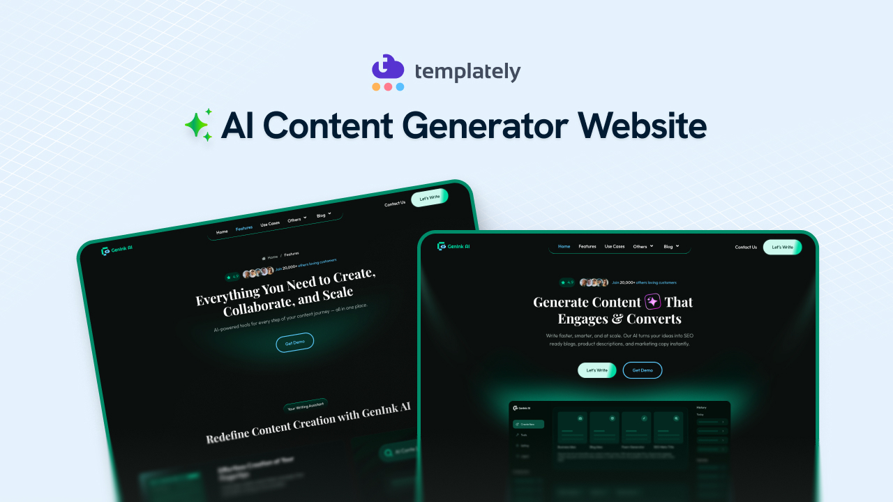 AI Content Generator Website