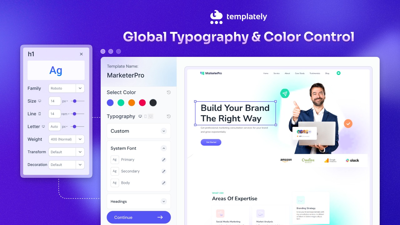 Global Typography in Golden Ratio