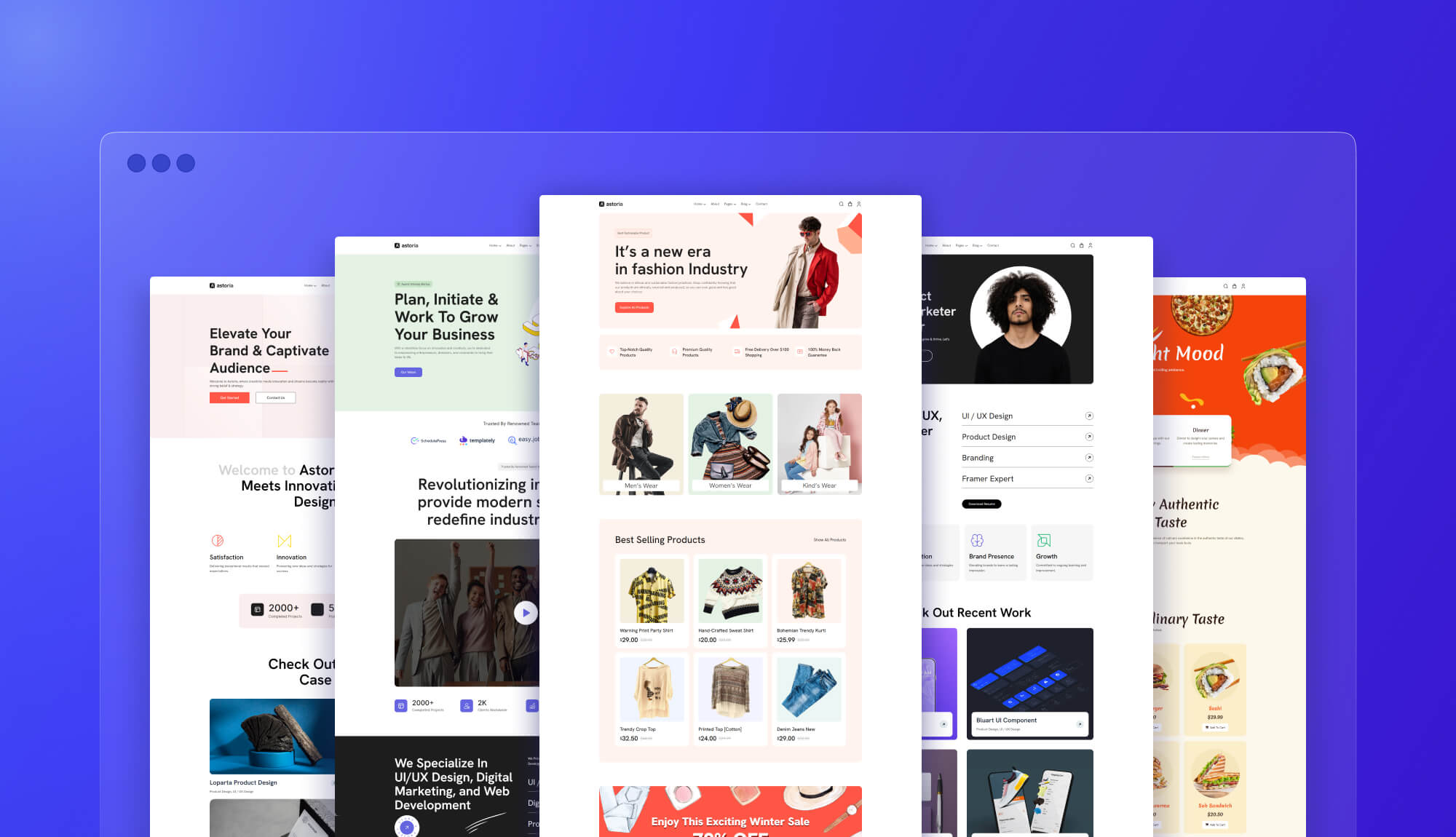 Astoria - Multipurpose Website Template