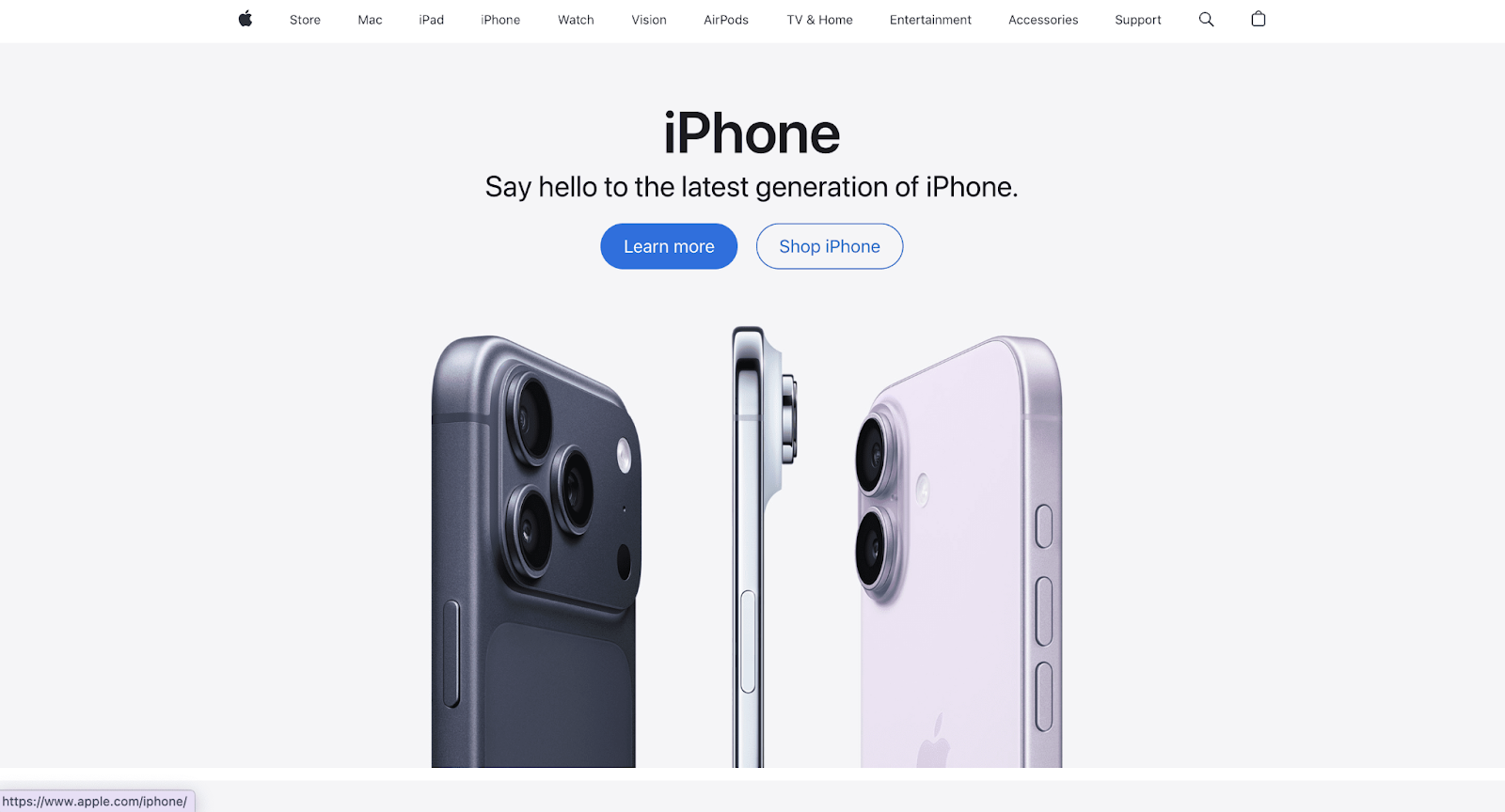 Apple: White Space in Web Design