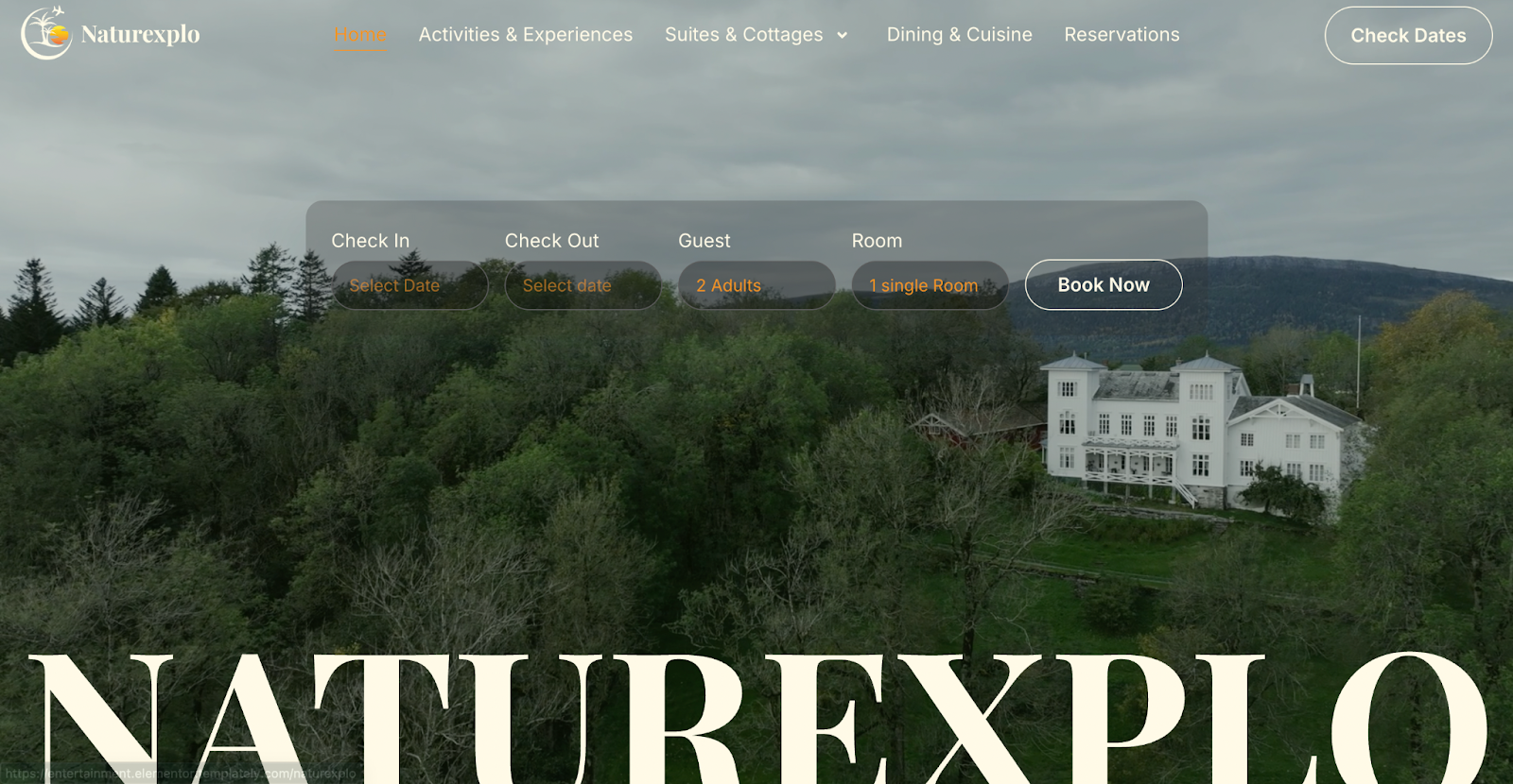 Naturexplo - Resort Website Template