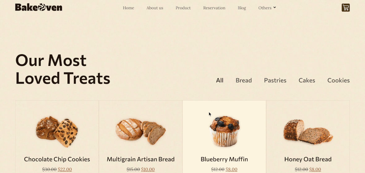 BakeOven Product Page