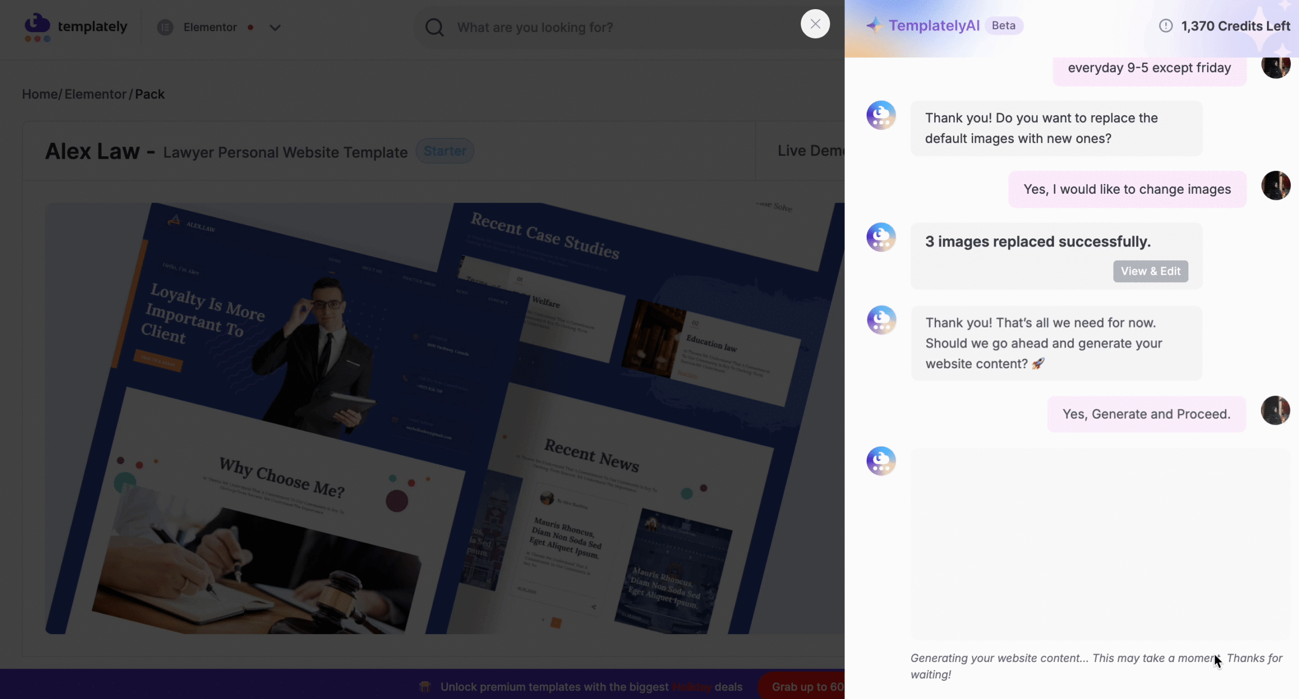 Customize Free Elementor Templates