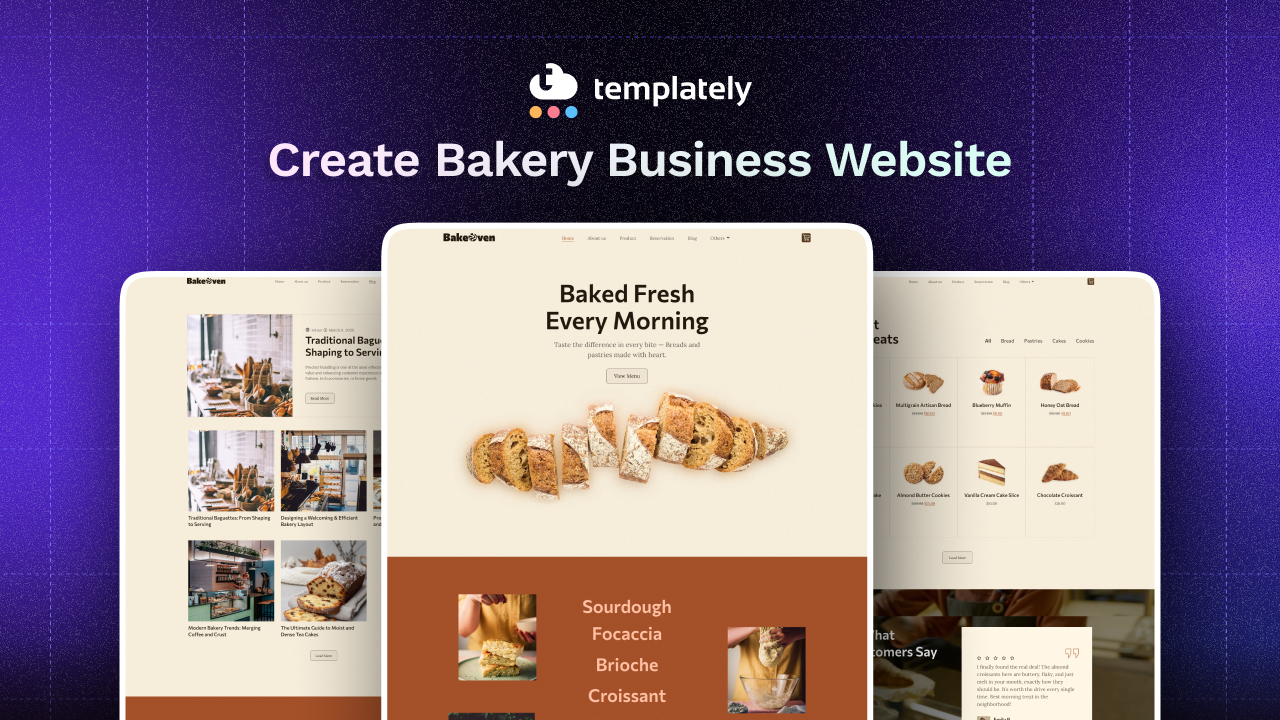 How to Create a Bakery Website Using Templately