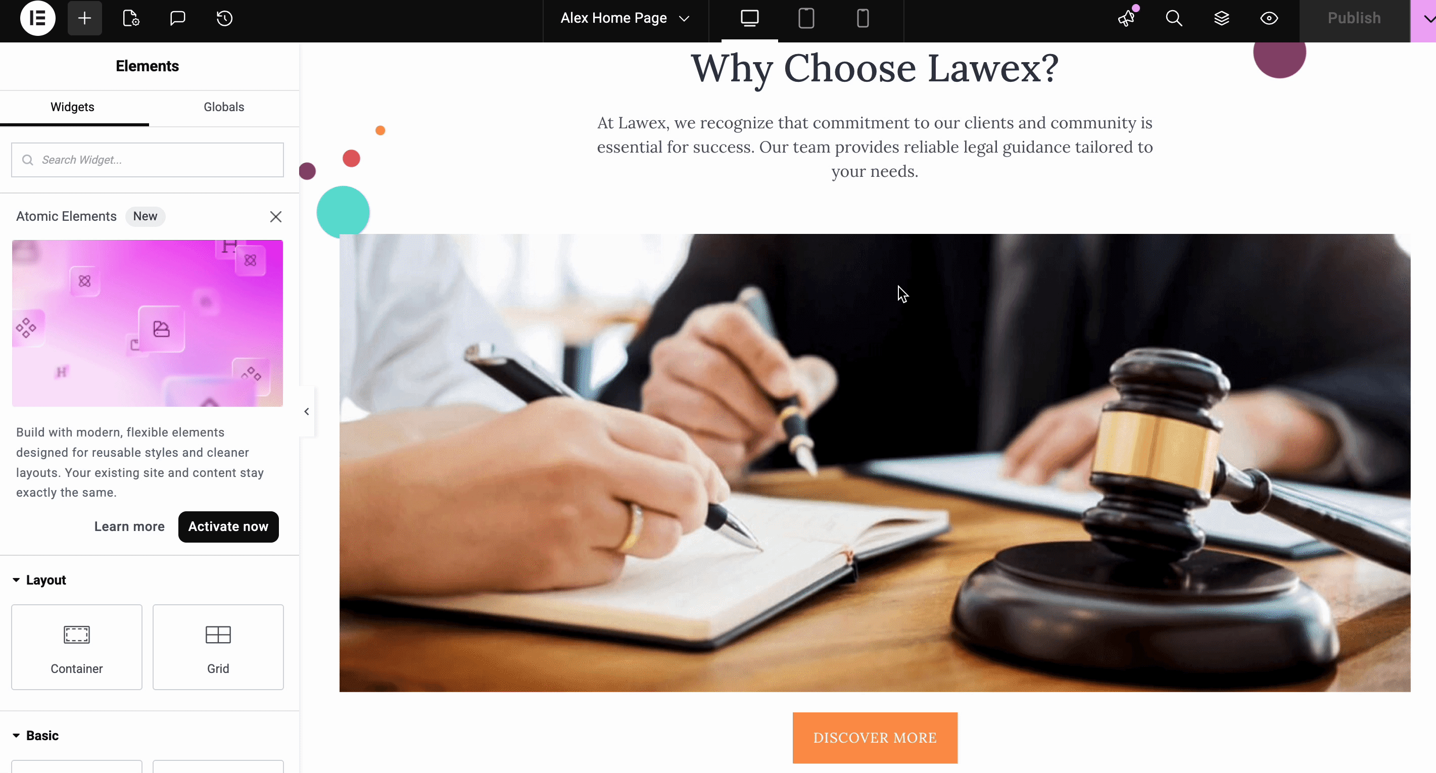Customize Free Elementor Templates