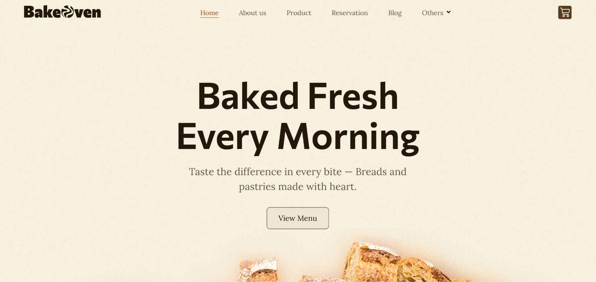BakeOver - Bakery Website Template