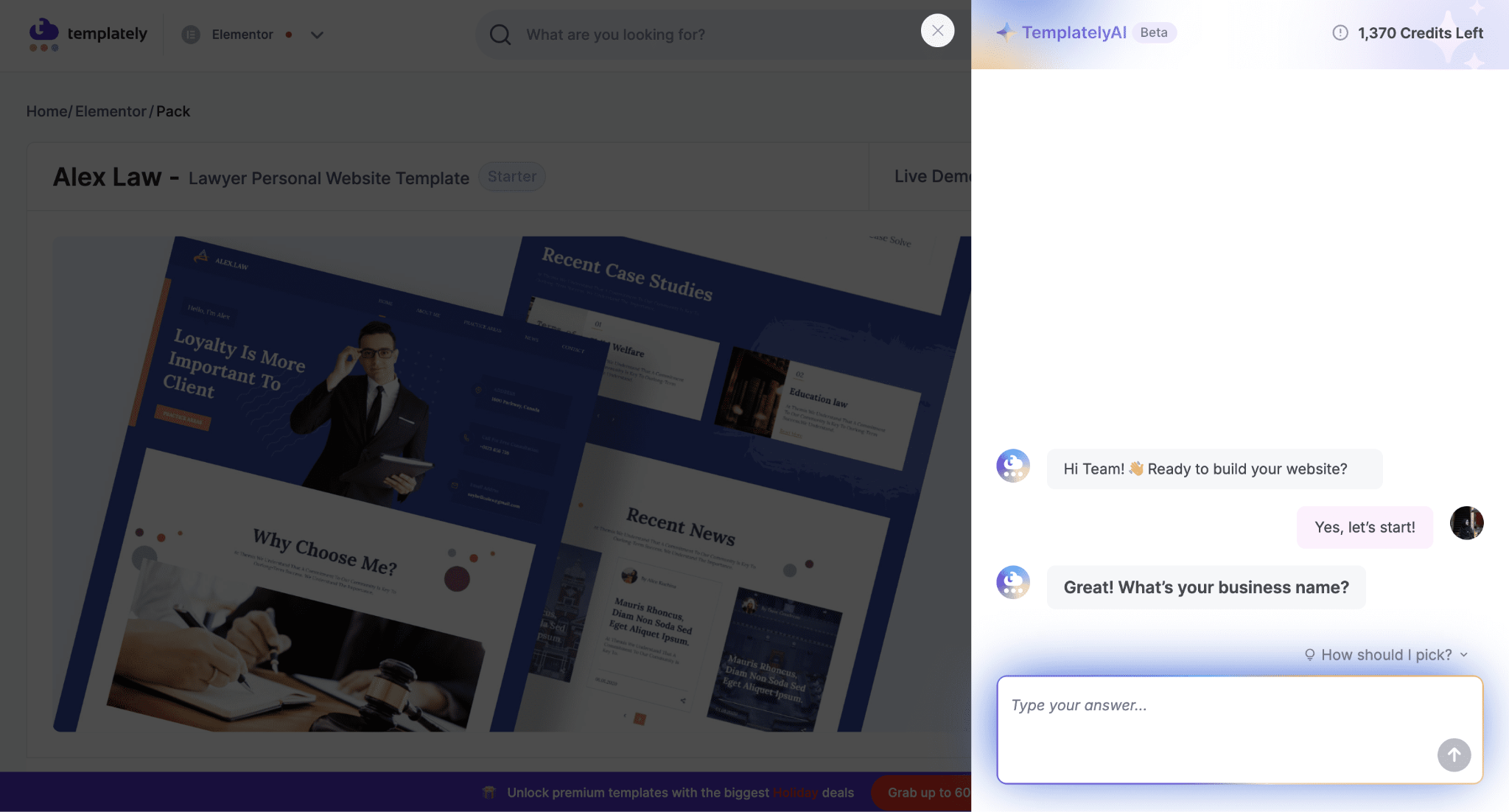 Customize Free Elementor Templates