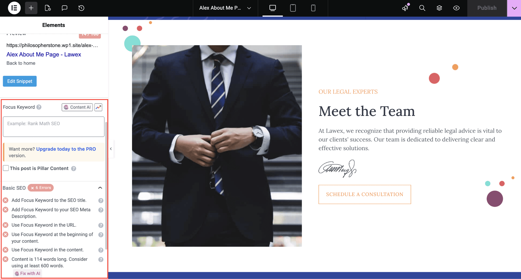 Customize Free Elementor Templates