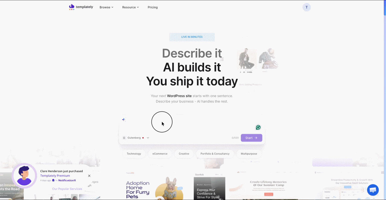 AI from Templately App